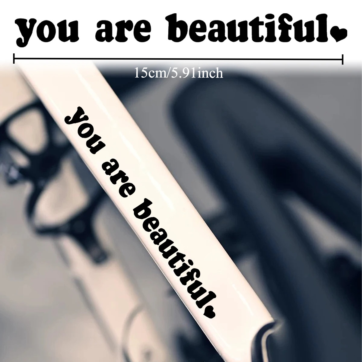 Cycling Quote - 2 قطعة ملصق مقاوم للماء من