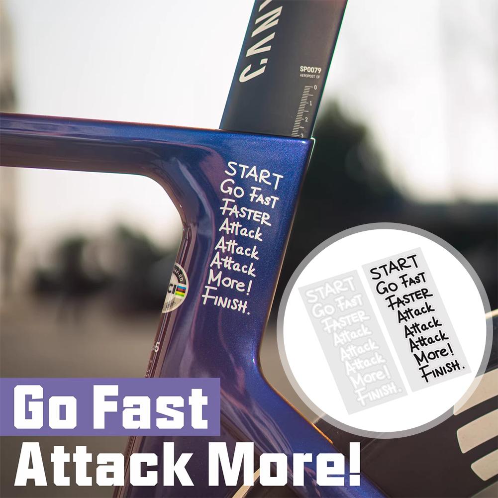 Cycling Quote - ملصق تحفيزي لركوب الدراجات بعبارة 