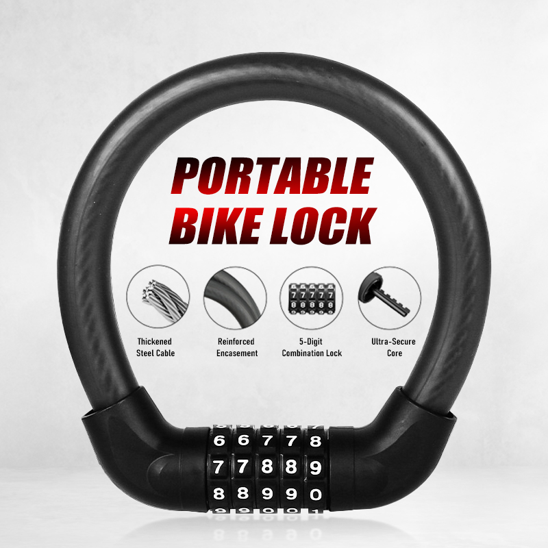 U Lock Heavy Duty - قفل دراجة مكون من 5 أرقام