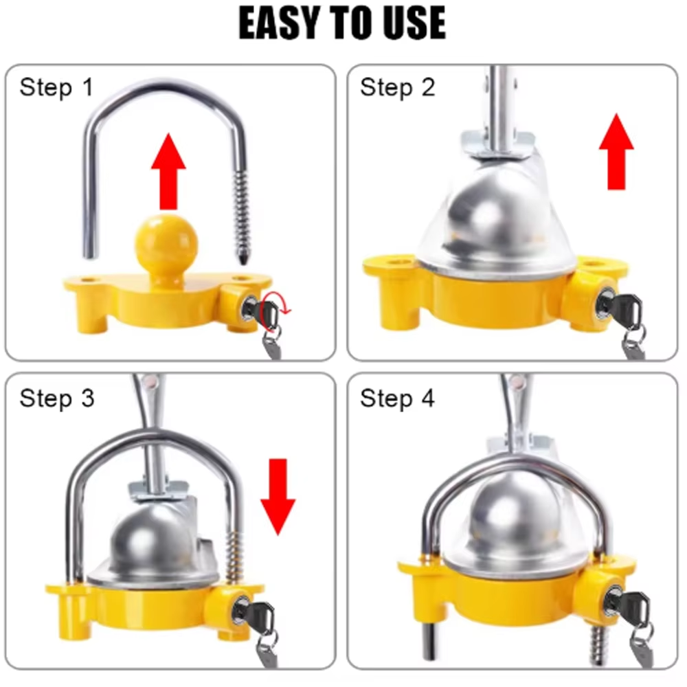 قفل وصلة جر مقطورة شديد التحمل - مراجعة U Lock Heavy Duty وسعره