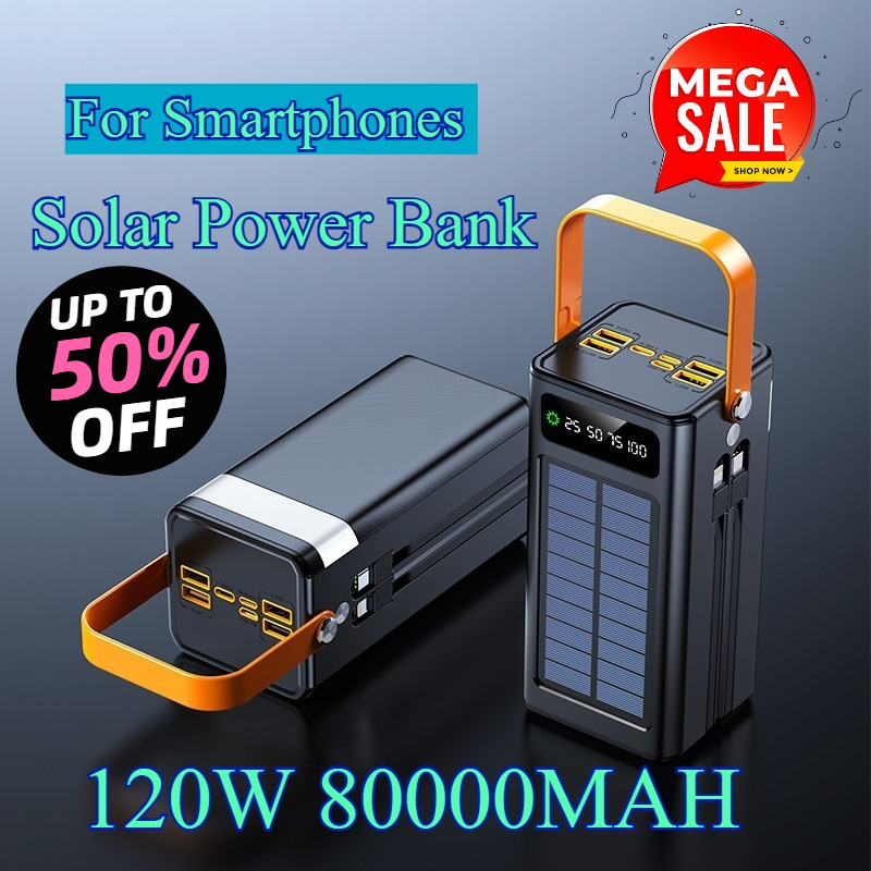 بنك طاقة شمسي بسعة 80000 مللي  - مراجعة Usb Charger Dynamo وسعره