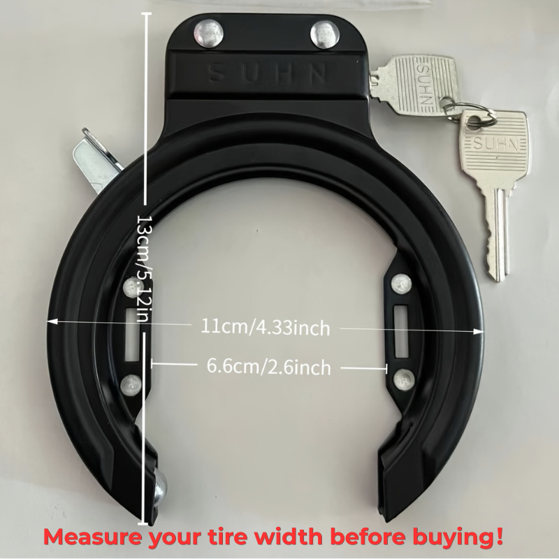 قفل دراجة هوائية خارجي على شكل - مراجعة U Lock Heavy Duty وسعره