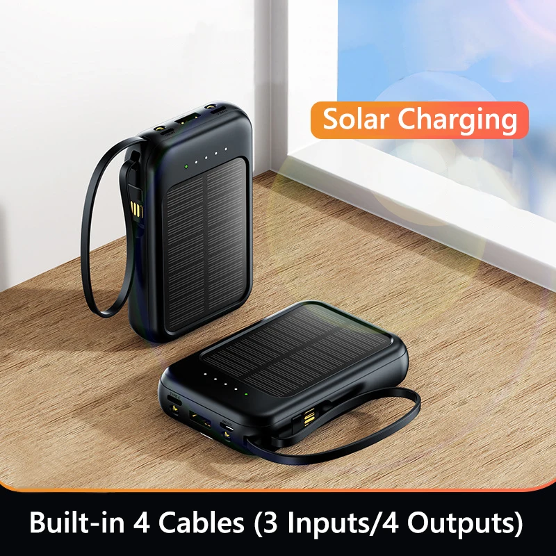 50000mAh بنك الطاقة الشمسية ال - مراجعة Usb Charger Dynamo وسعره