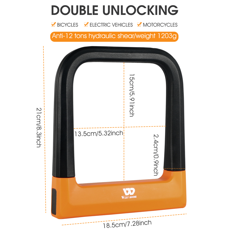 غرب ركوب الدراجات دراجة U قفل  - مراجعة U Lock Heavy Duty وسعره
