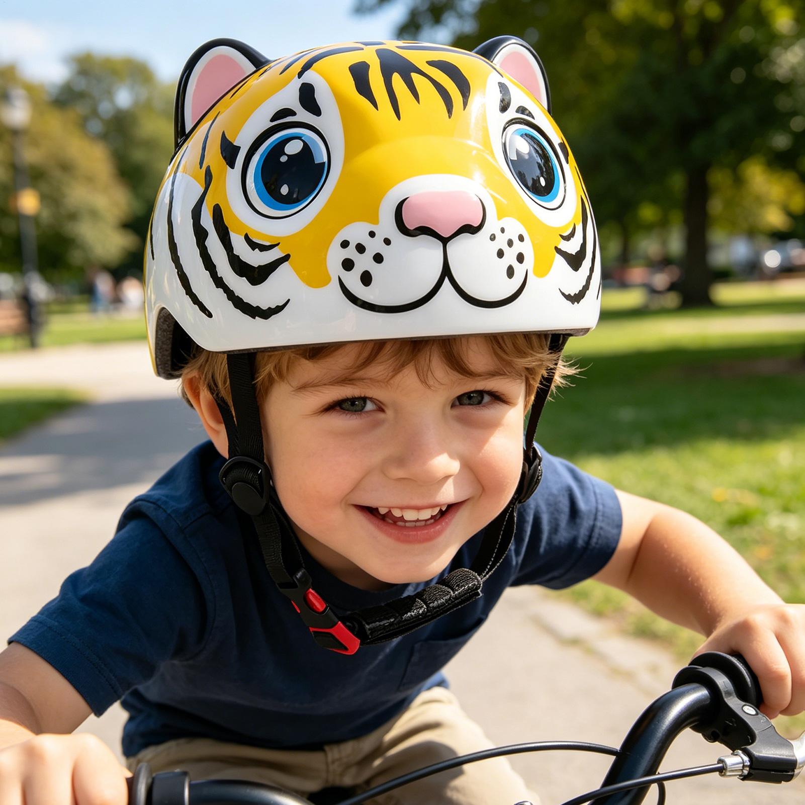 خوذة دراجة للأطفال بنمط النمر، - مراجعة Commute Cycling Helmet وسعره