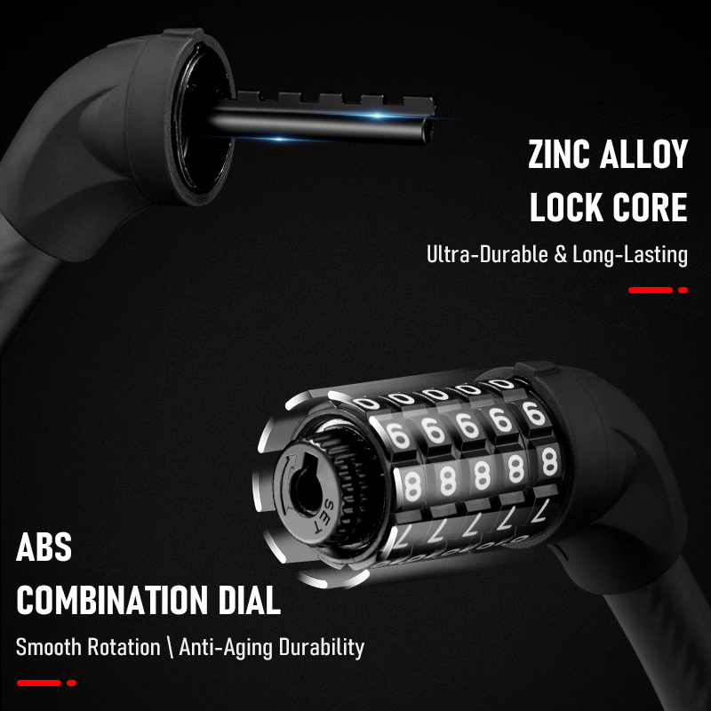 قفل دراجة مكون من 5 أرقام - قف - مراجعة U Lock Heavy Duty وسعره